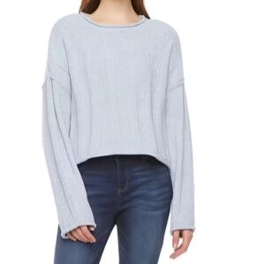 NWT Arizona Juniors Womens Crew Neck Long Sleeve Pullover Sweater X-Small